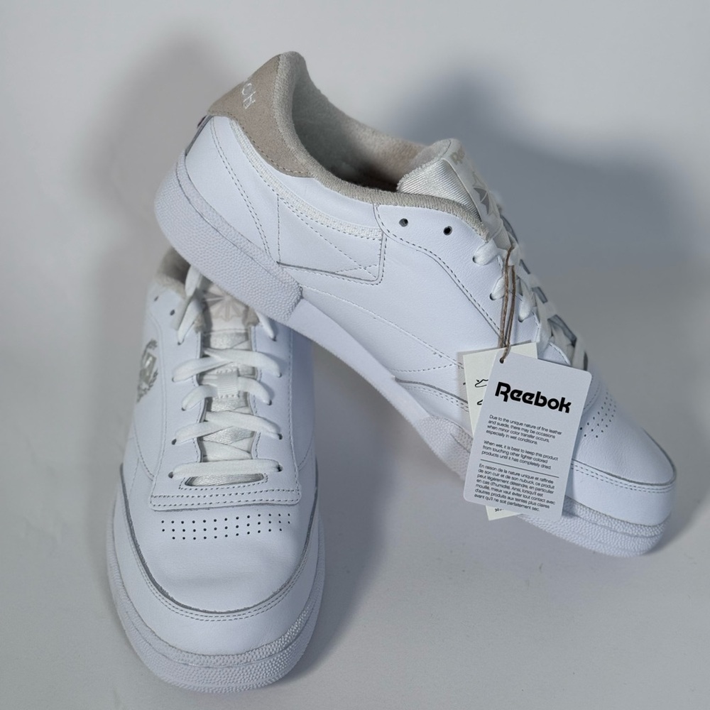 NWB Reebok Club C 85 GZ3655 White Leather Low Top Tennis Sneaker - Picture 5 of 8
